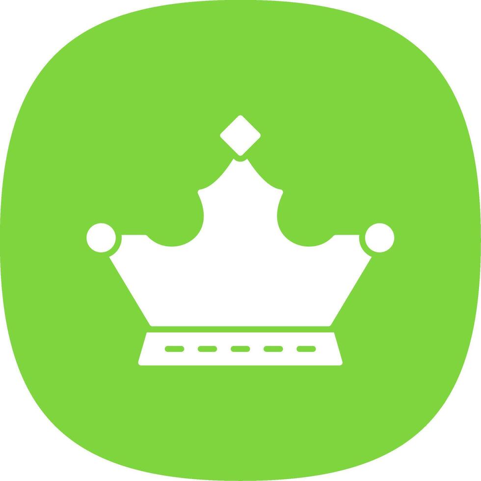 Monarchy Glyph Curve Icon vector