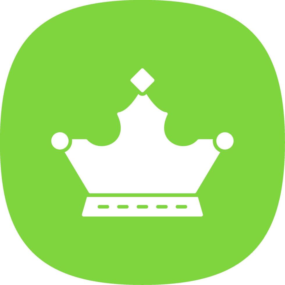 Monarchy Glyph Curve Icon vector