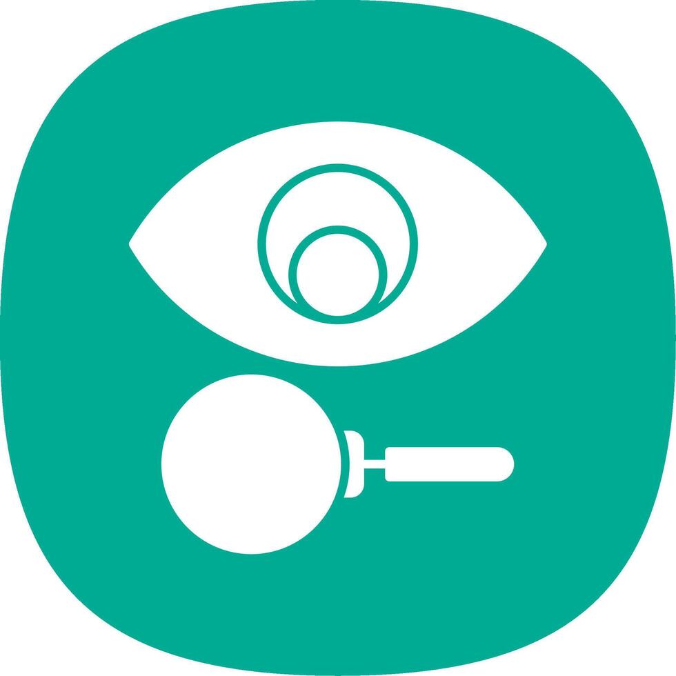 Vision Glyph Curve Icon vector
