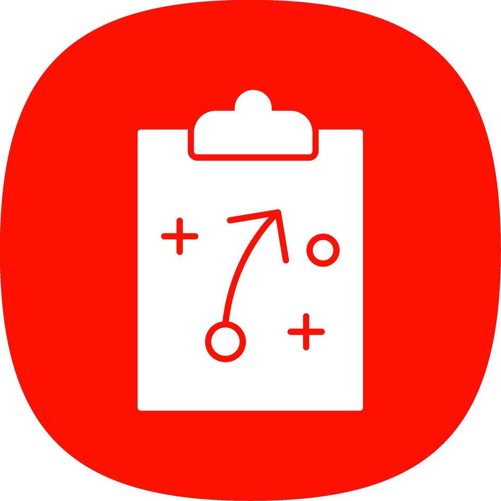 Strategy Glyph Curve Icon vector