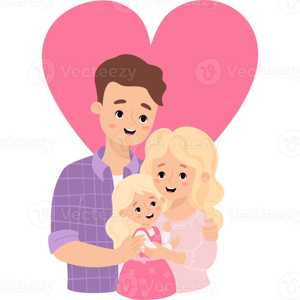 Happy cute Family png