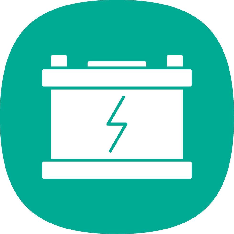 Power Glyph Curve Icon vector