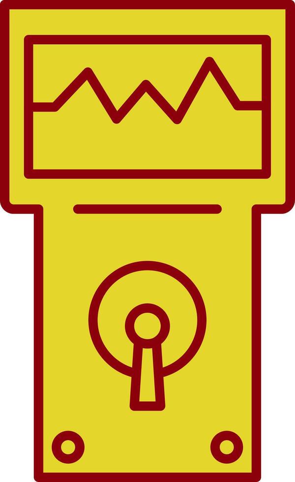 Analyzer Glyph Curve Icon vector