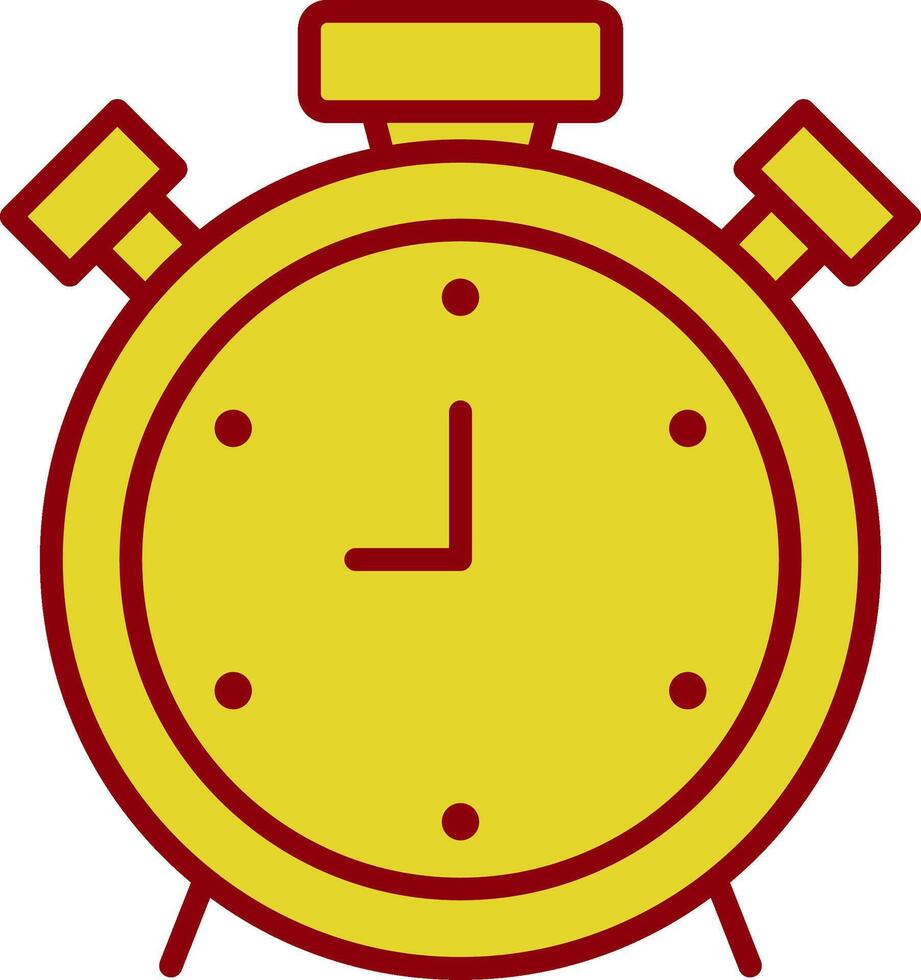 Alarm Glyph Curve Icon vector