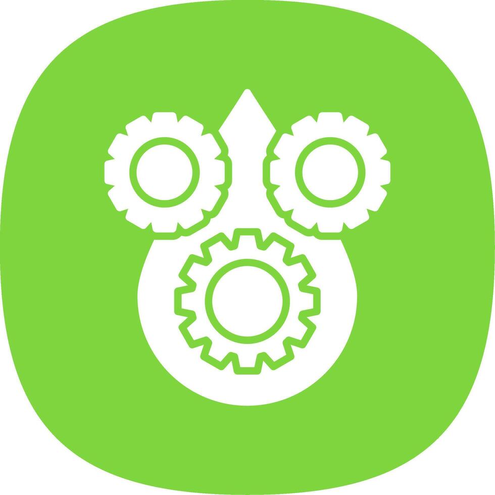 Lubricant Glyph Curve Icon vector