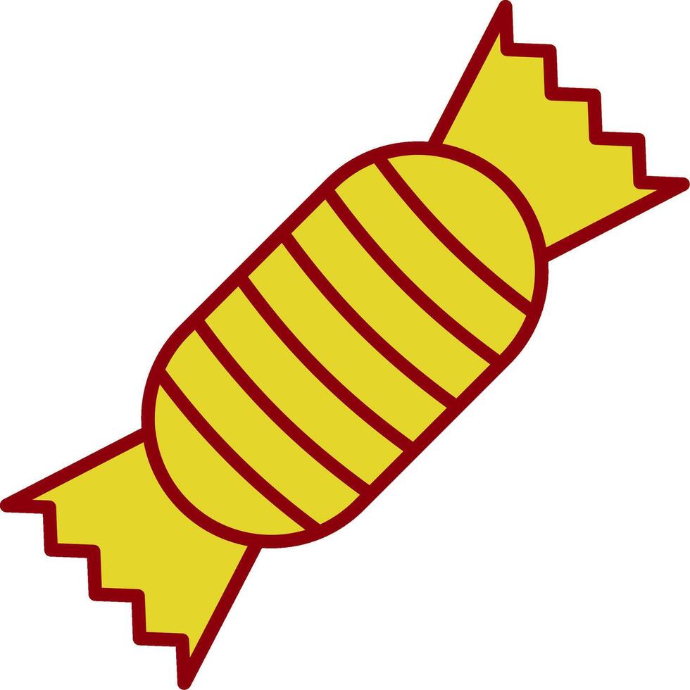 Toffee Glyph Curve Icon vector