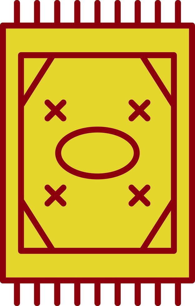 Carpet Glyph Curve Icon vector