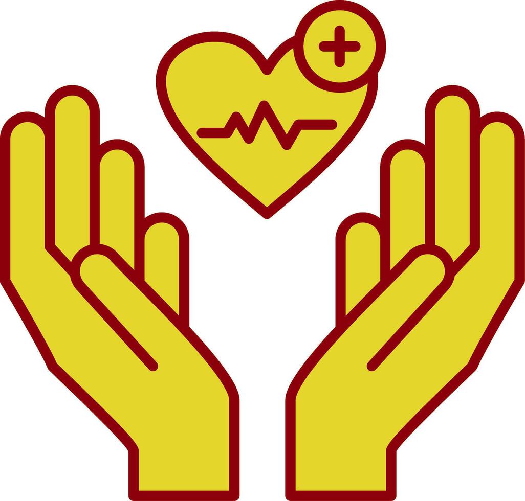 Healthcare Glyph Curve Icon vector