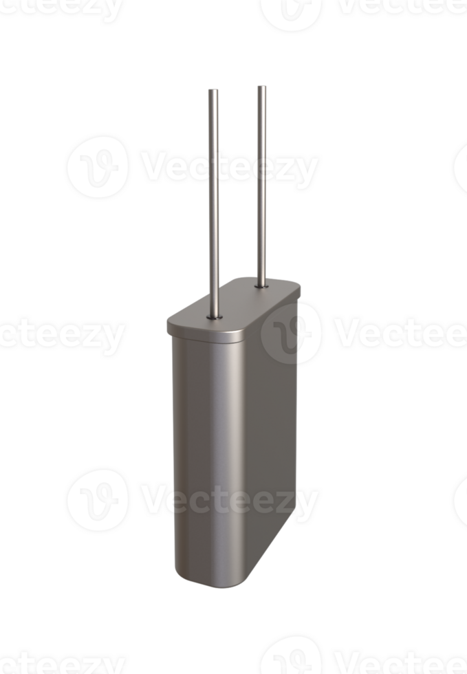 3D Realistic crystal oscillator or electronic oscillator circuit. Electronic component. png