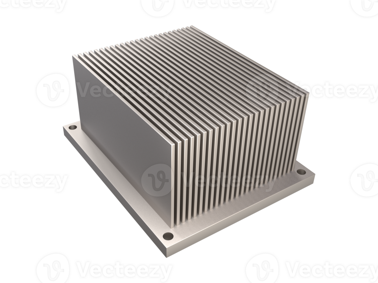 3D aluminum heat sink for computer and electronics motherboard, Parts cooling system. png