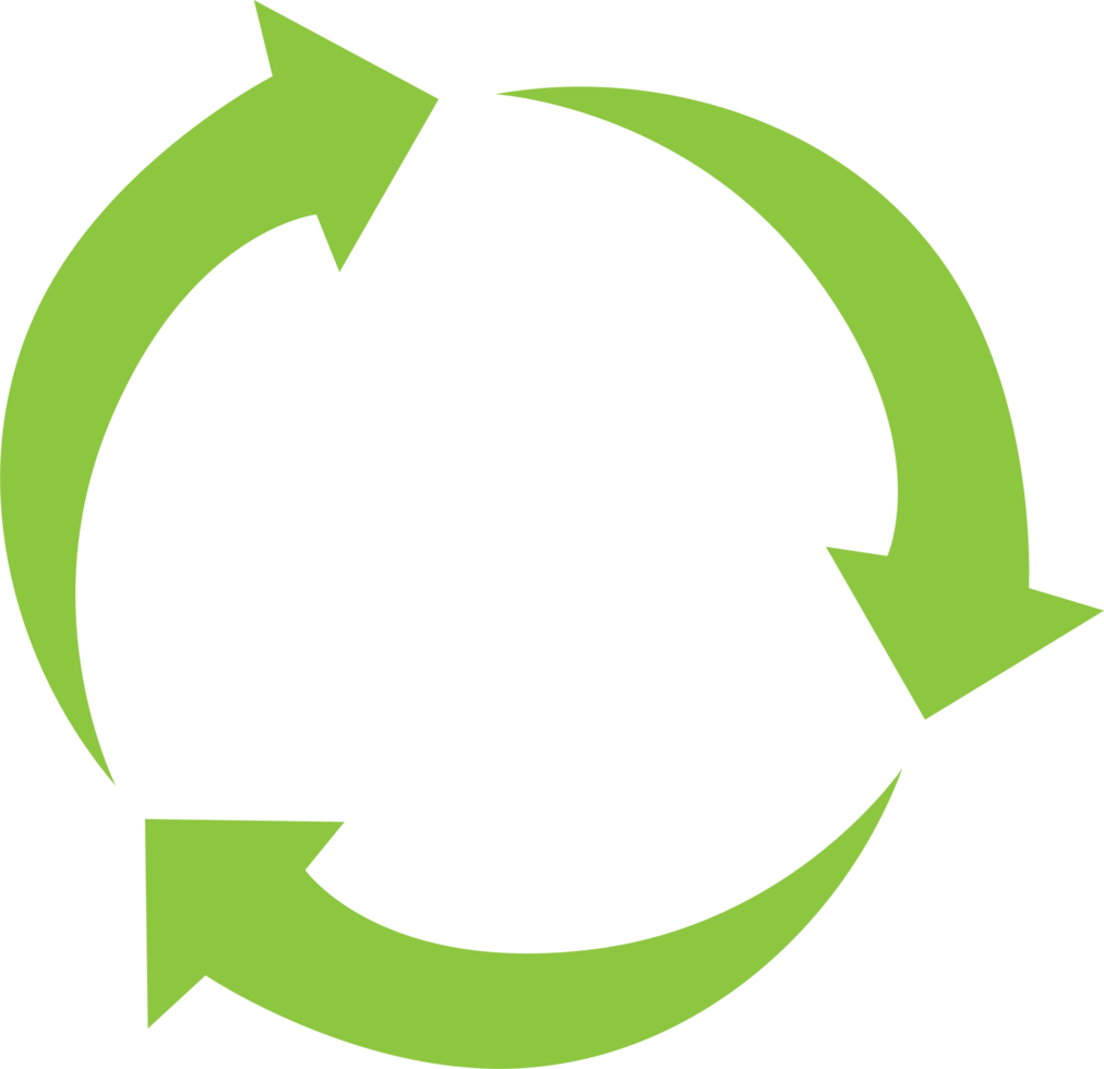 recyceln Wiederverwendung reduzieren Logo Design zum schmücken Erde Tag Umwelt png