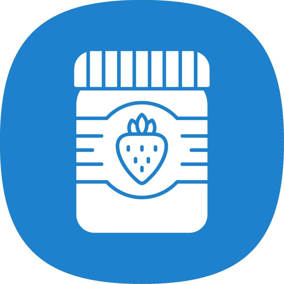 Jam Glyph Curve Icon vector