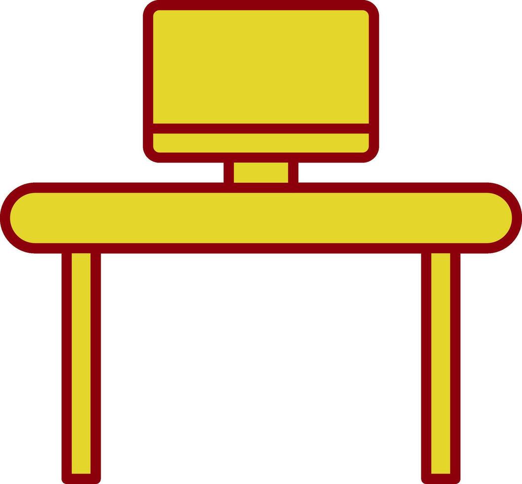 Work Space Glyph Curve Icon vector