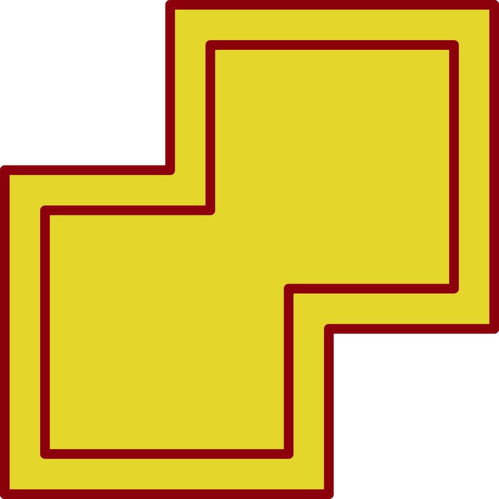 Combine Glyph Curve Icon vector