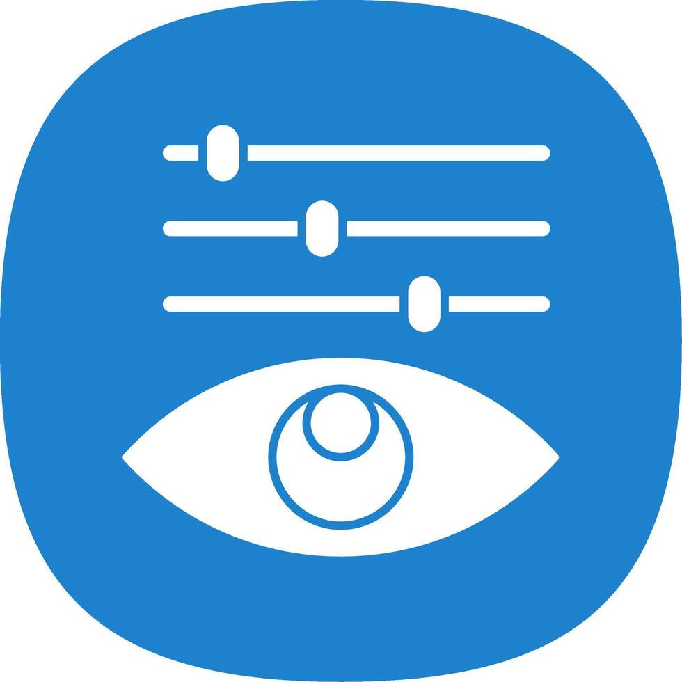 Color Adjustment Glyph Curve Icon vector