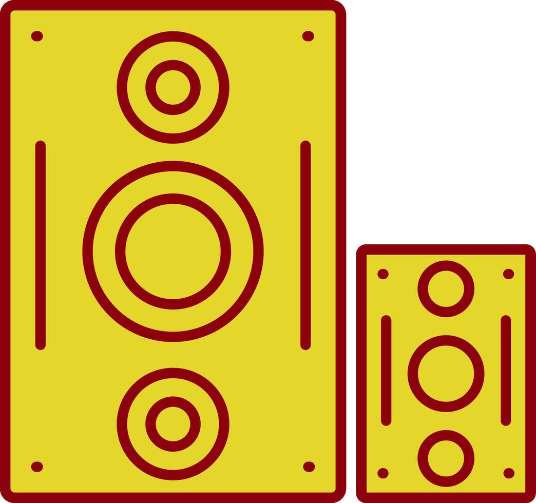 altavoz glifo curva icono vector