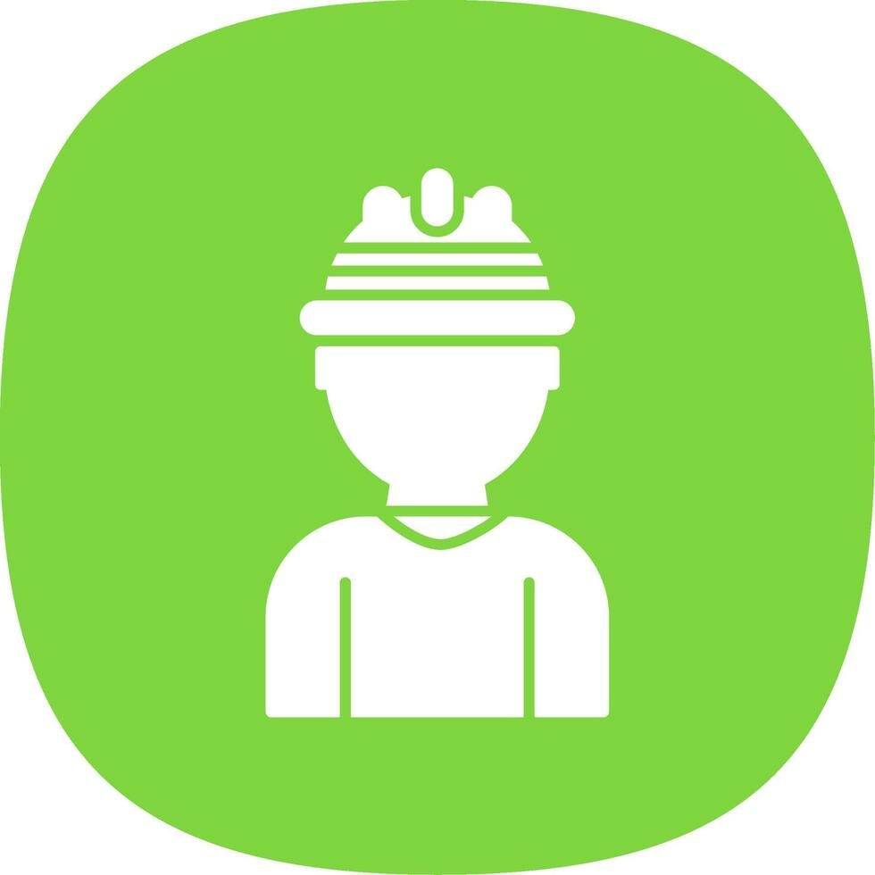 Labor Glyph Curve Icon vector