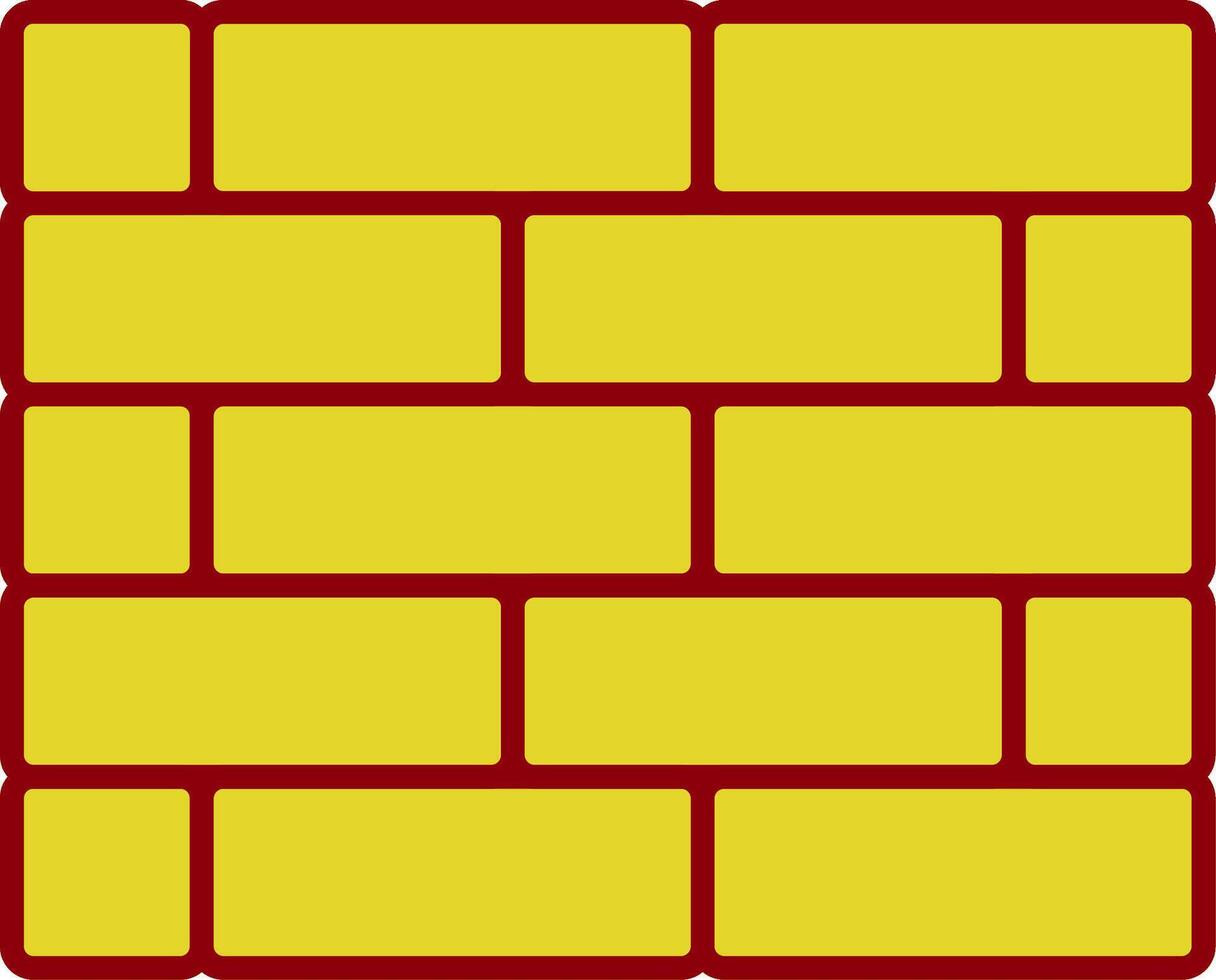 Brickwall Glyph Curve Icon vector