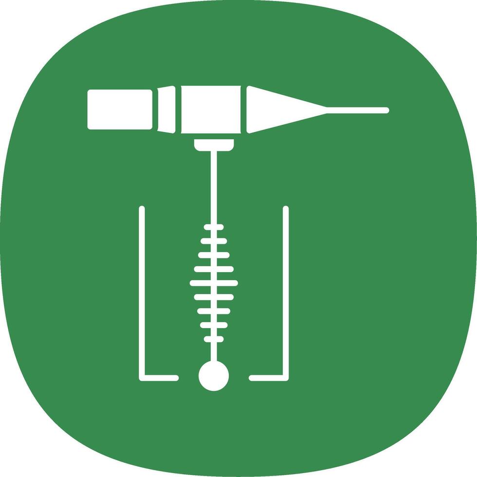 Welding Glyph Curve Icon vector