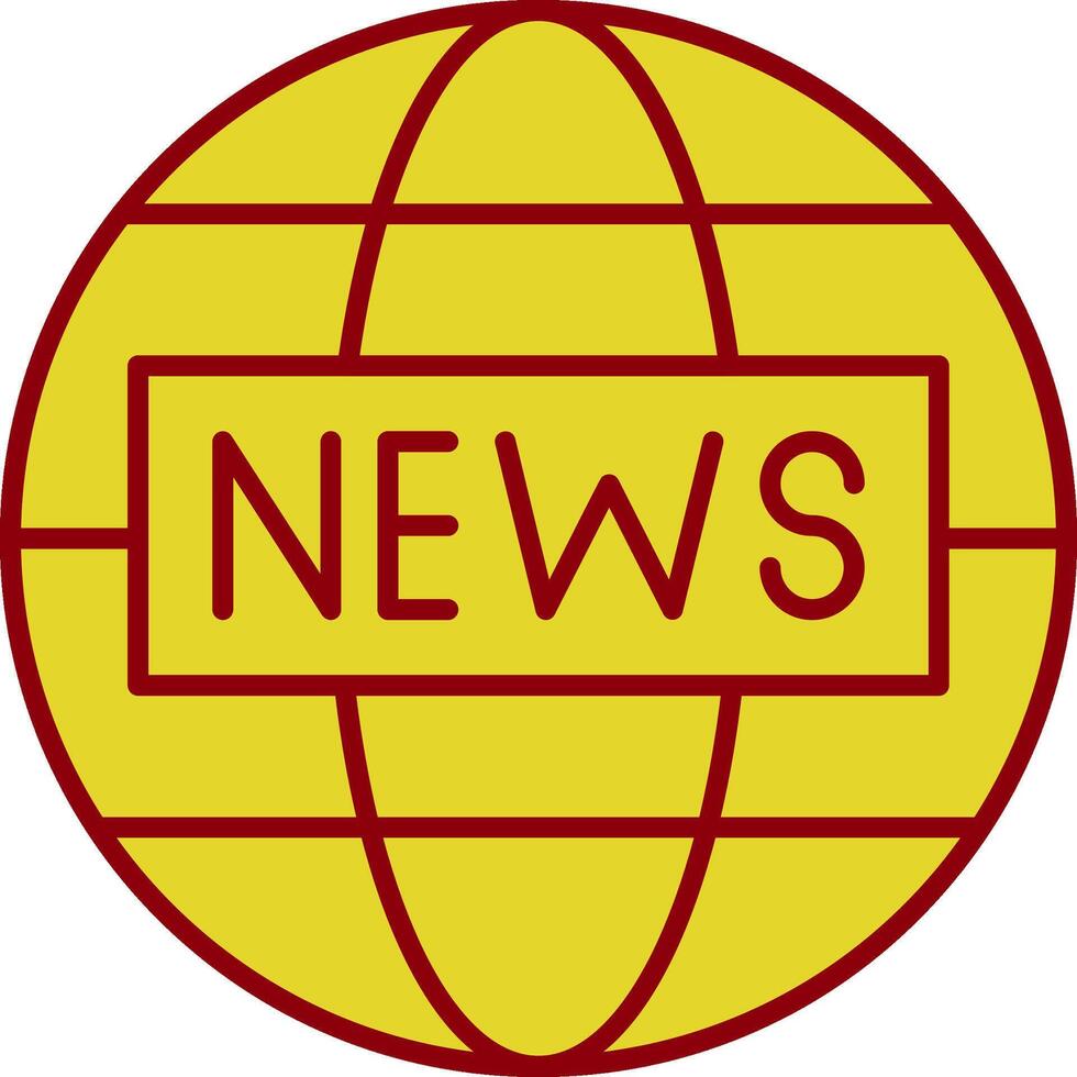 News Report Glyph Curve Icon vector