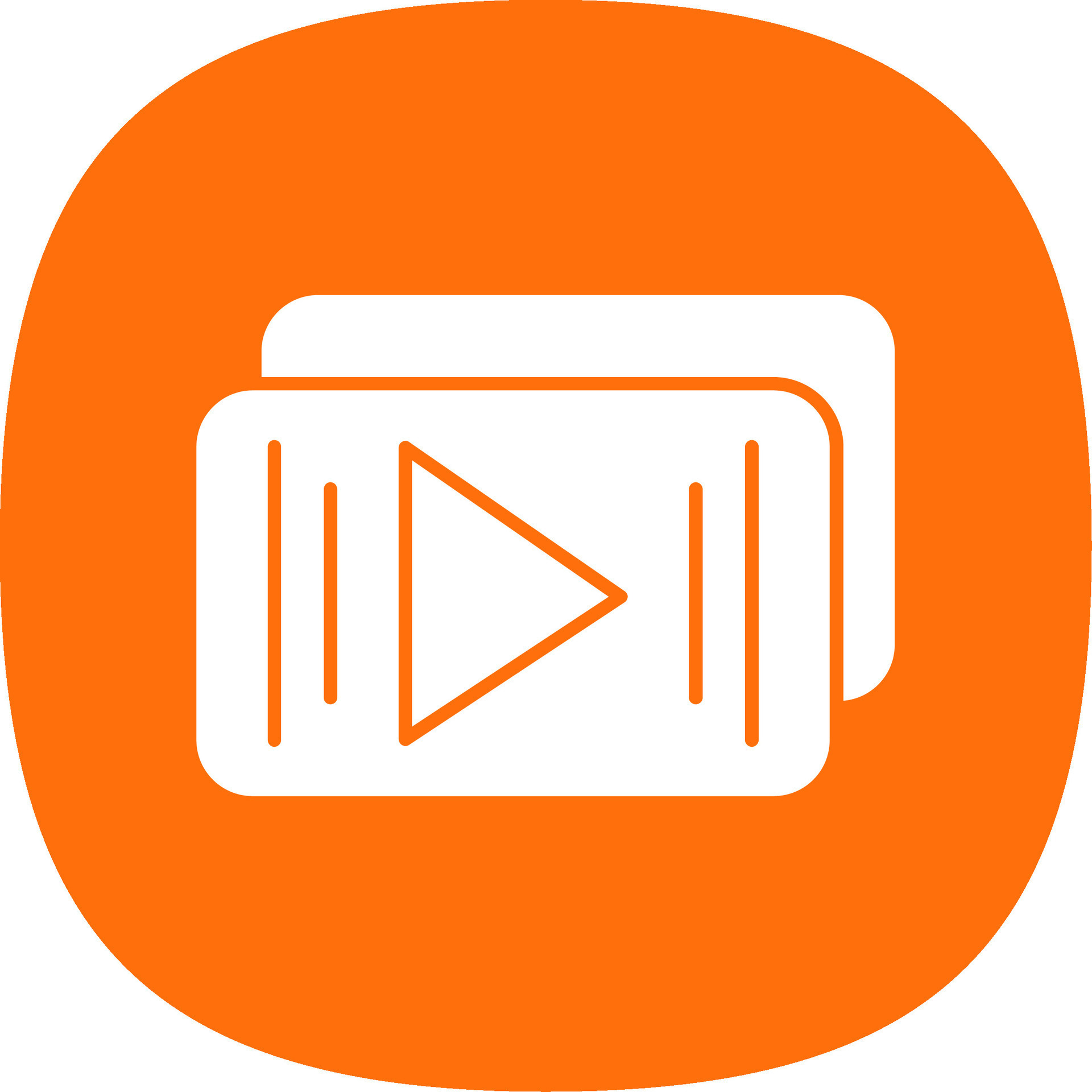 Play Button Glyph Curve Icon 42846616 Vector Art at Vecteezy
