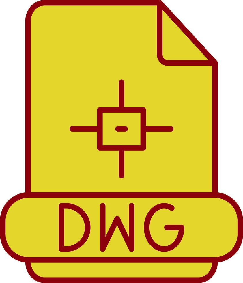 dwg glifo curva icono vector