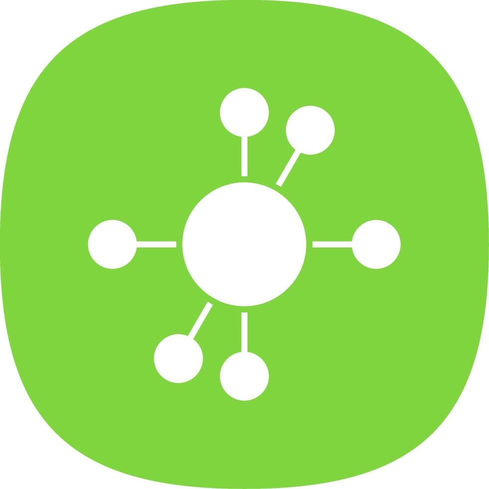 Diagram Glyph Curve Icon vector