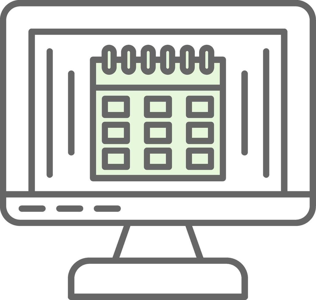 Calendar Fillay Icon vector