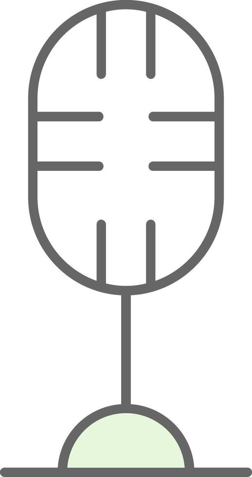 Microphone Fillay Icon vector