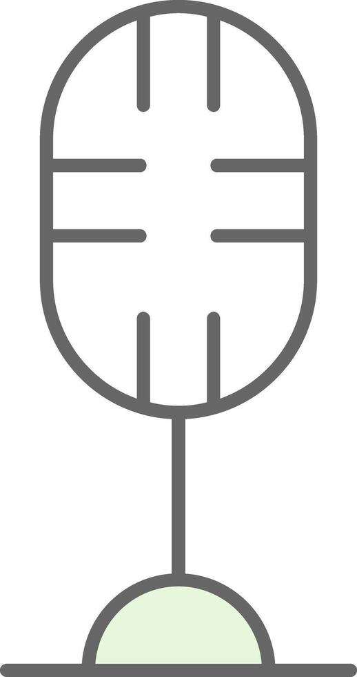 Microphone Fillay Icon vector