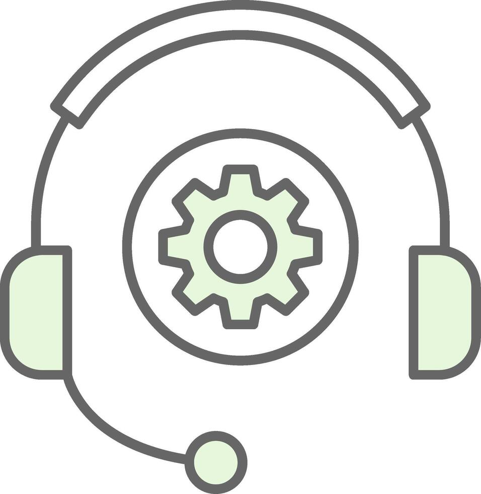 Technical Support Fillay Icon vector