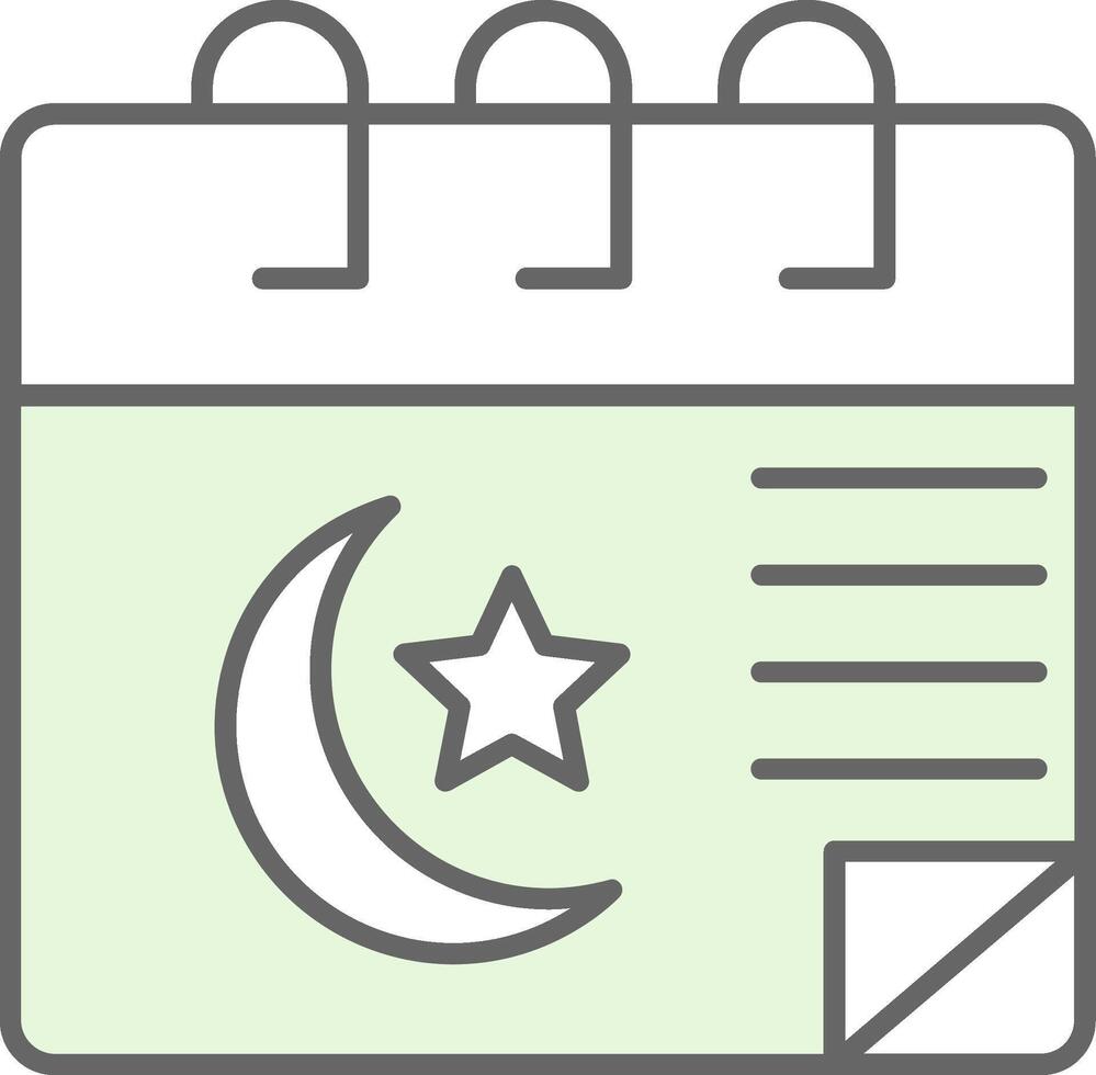 Calendar Fillay Icon vector