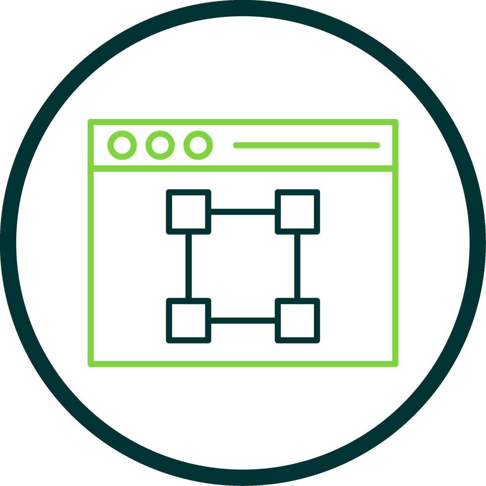 Text Editor Line Circle Icon vector