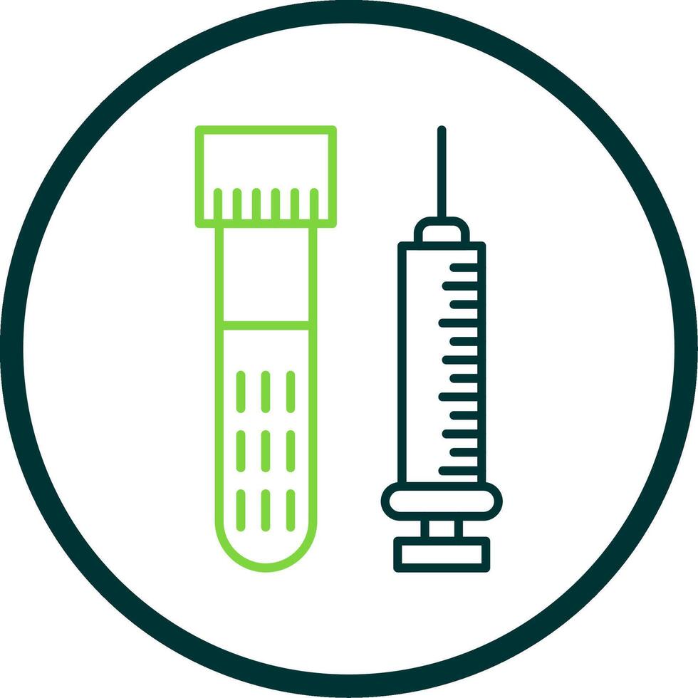Injection Line Circle Icon vector