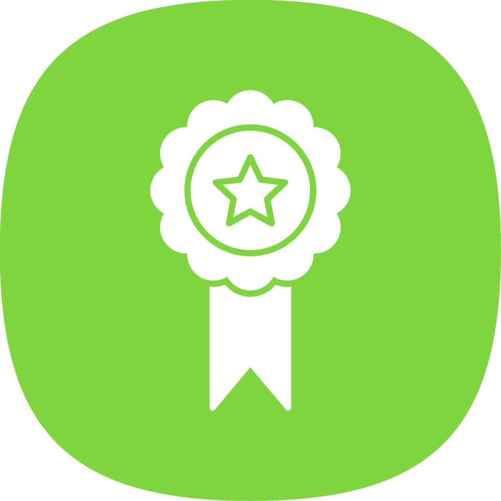 Quality Glyph Curve Icon vector