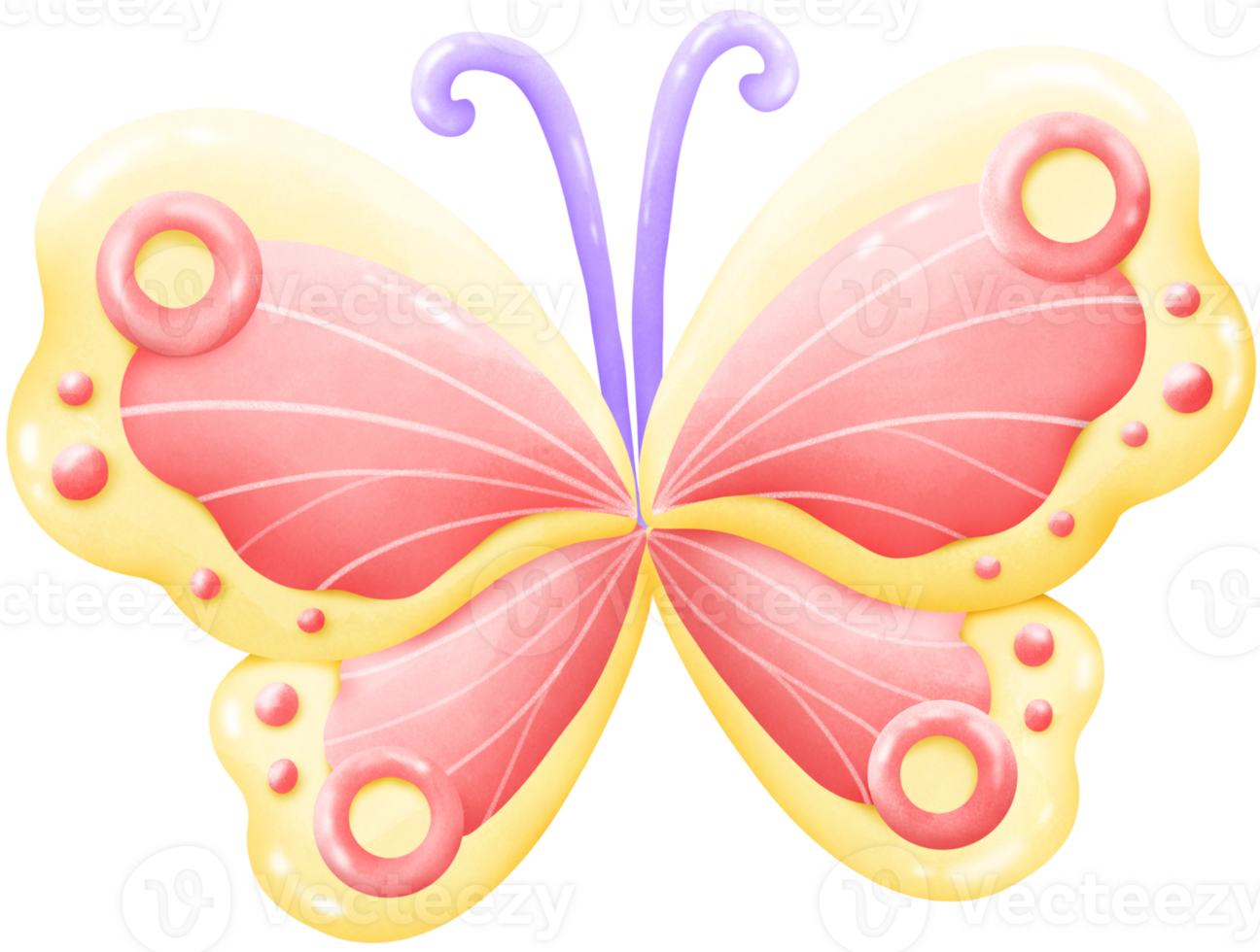 Butterfly flower flying png