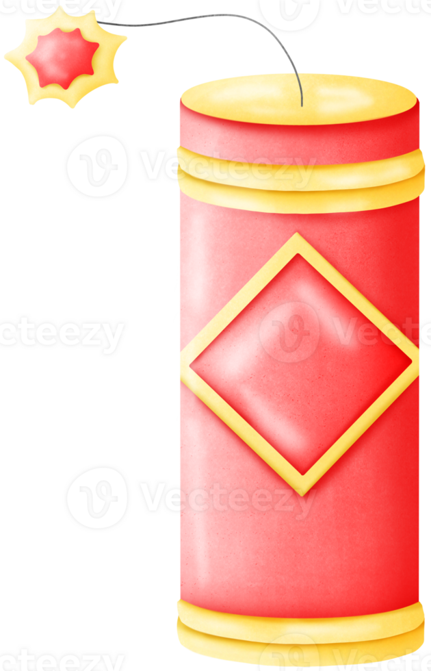 Red firecrackers are used for celebrating festivals. png