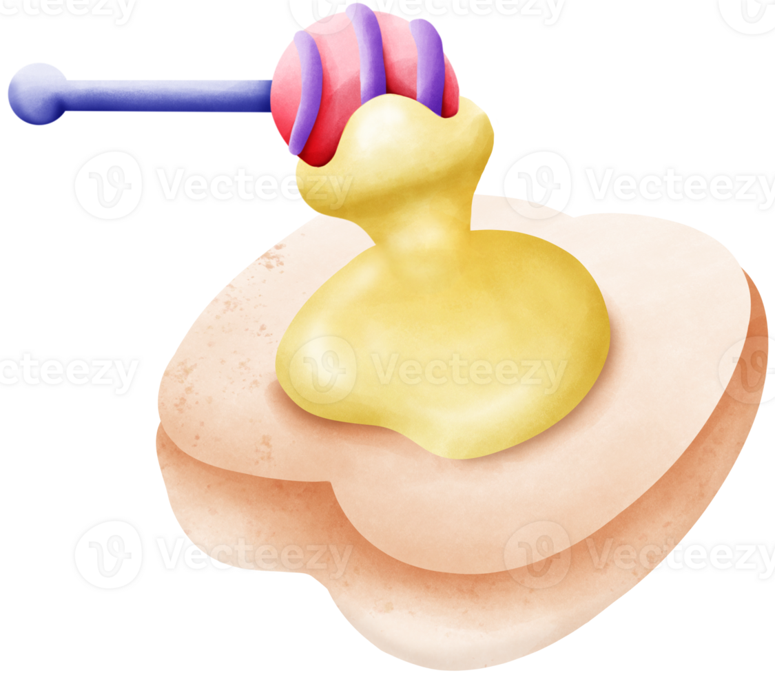 Honey spread on bread png