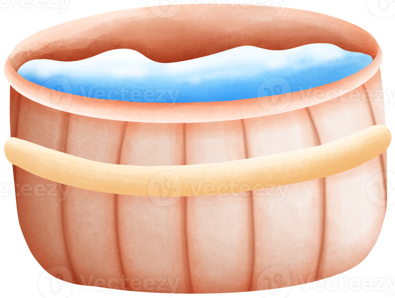 bañera Cubeta hecho de madera png