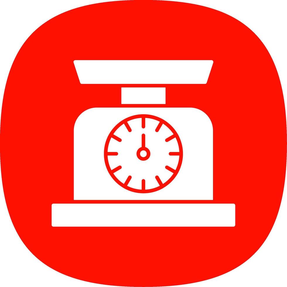 Scale Glyph Curve Icon vector
