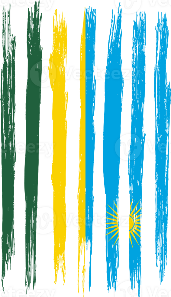 Rwanda flag brush png