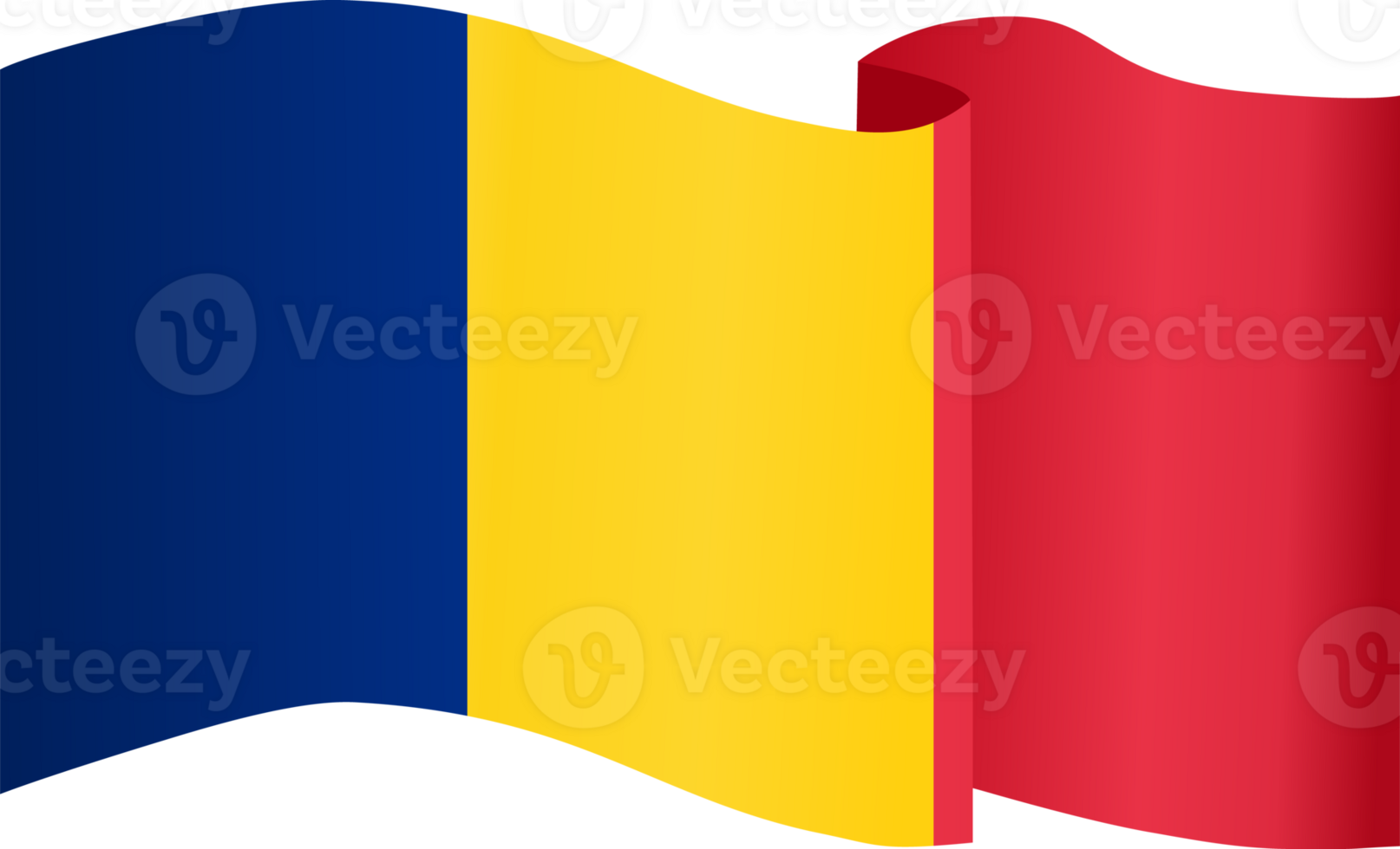 Romania flag wave png