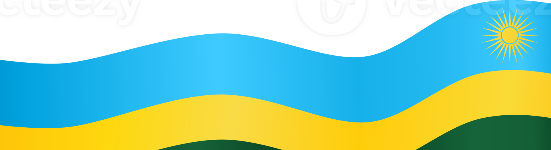 Rwanda flag wave png