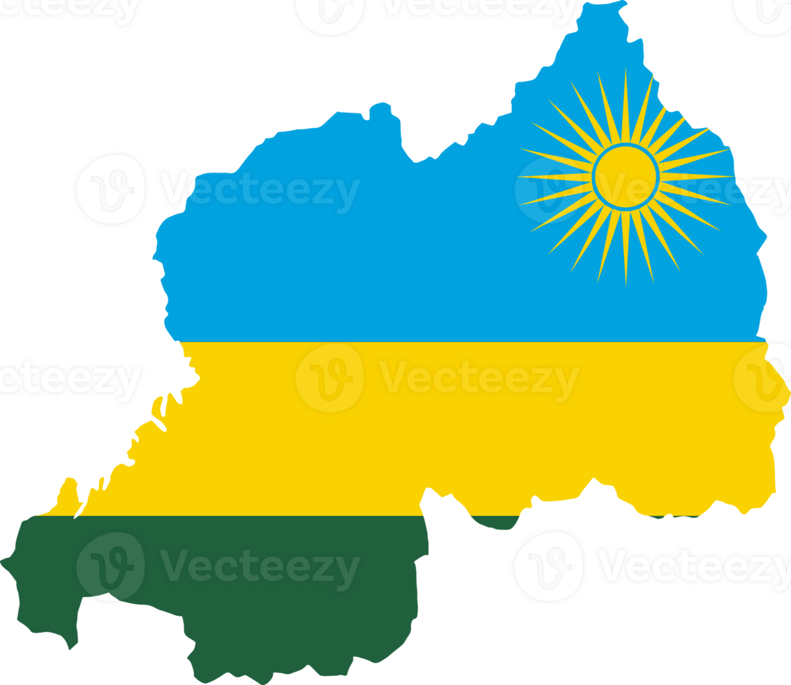 Rwanda map flag png