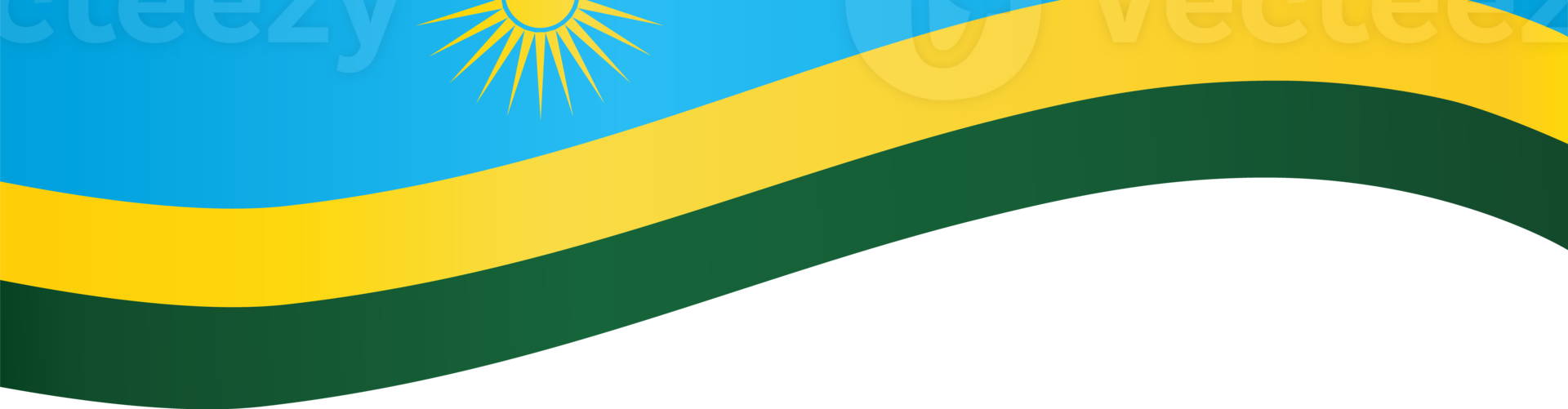 Rwanda flag wave png