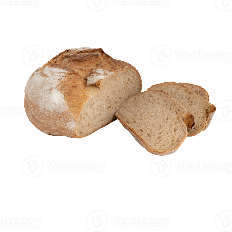 whole grain sliced bread cut out isolated transparent background png