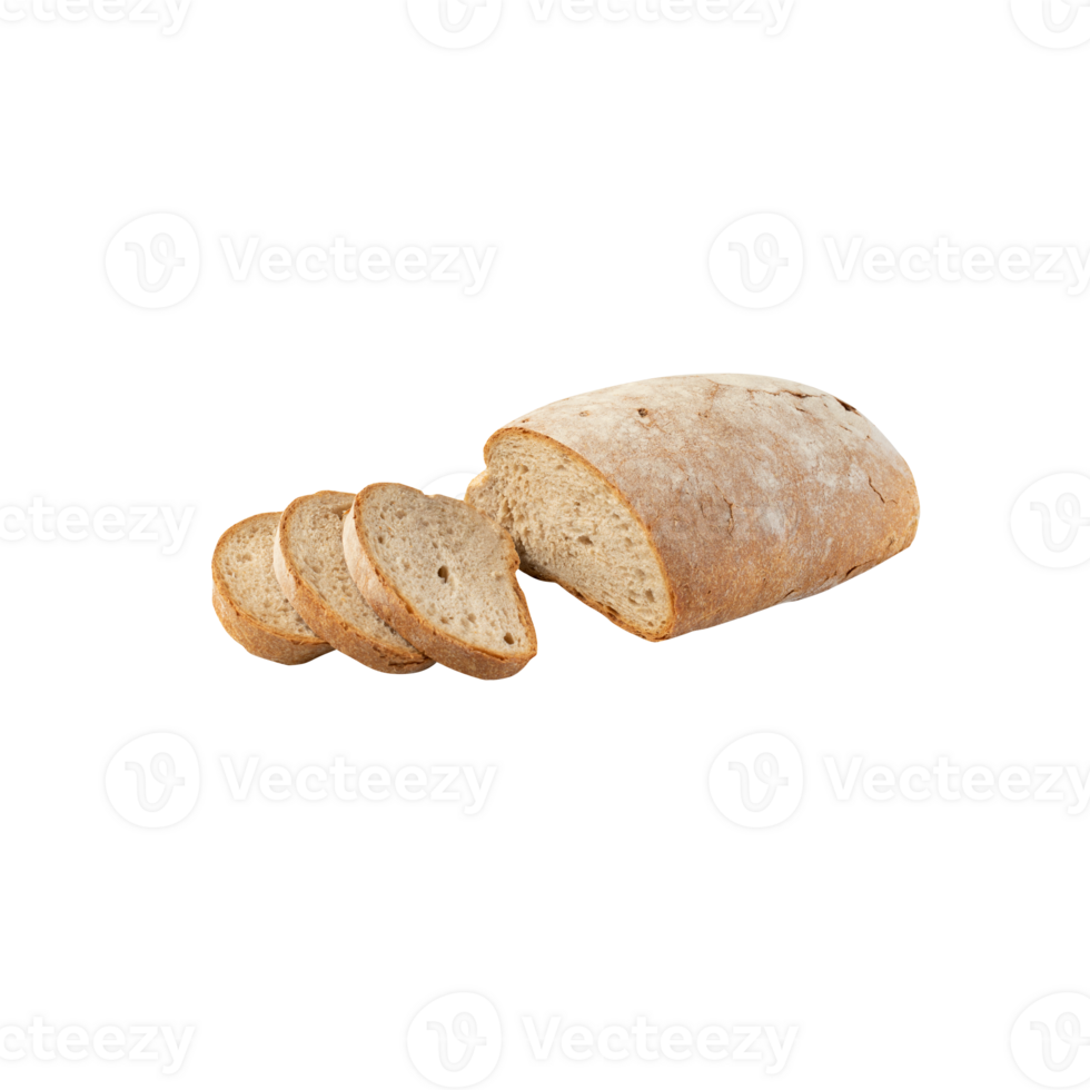 whole grain sliced bread cut out isolated transparent background png