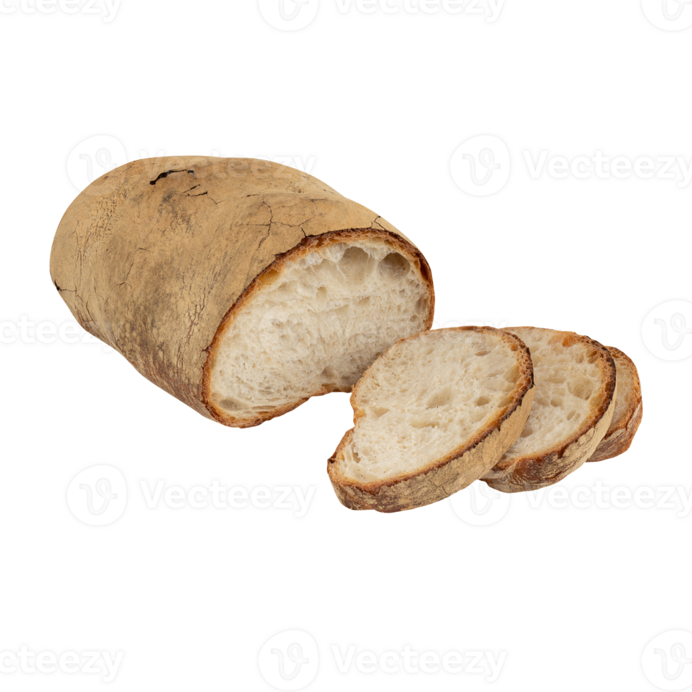 whole grain sliced bread cut out isolated transparent background png