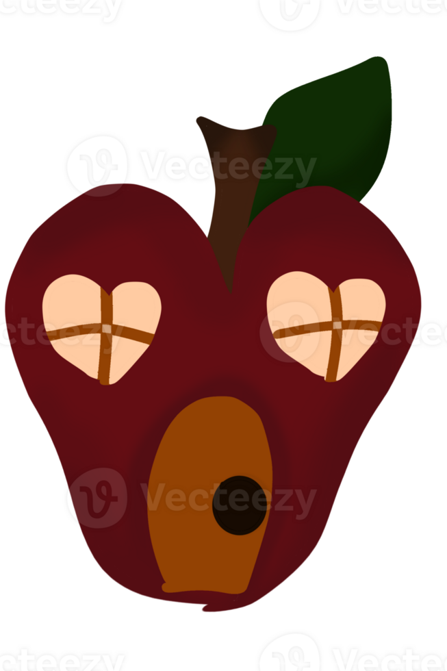 rot Apfel Haus png