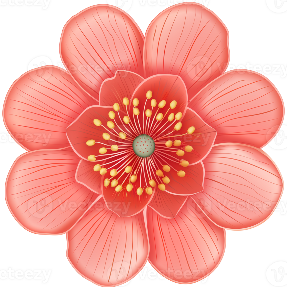 varietà di superiore Visualizza piatto fiori isolato png